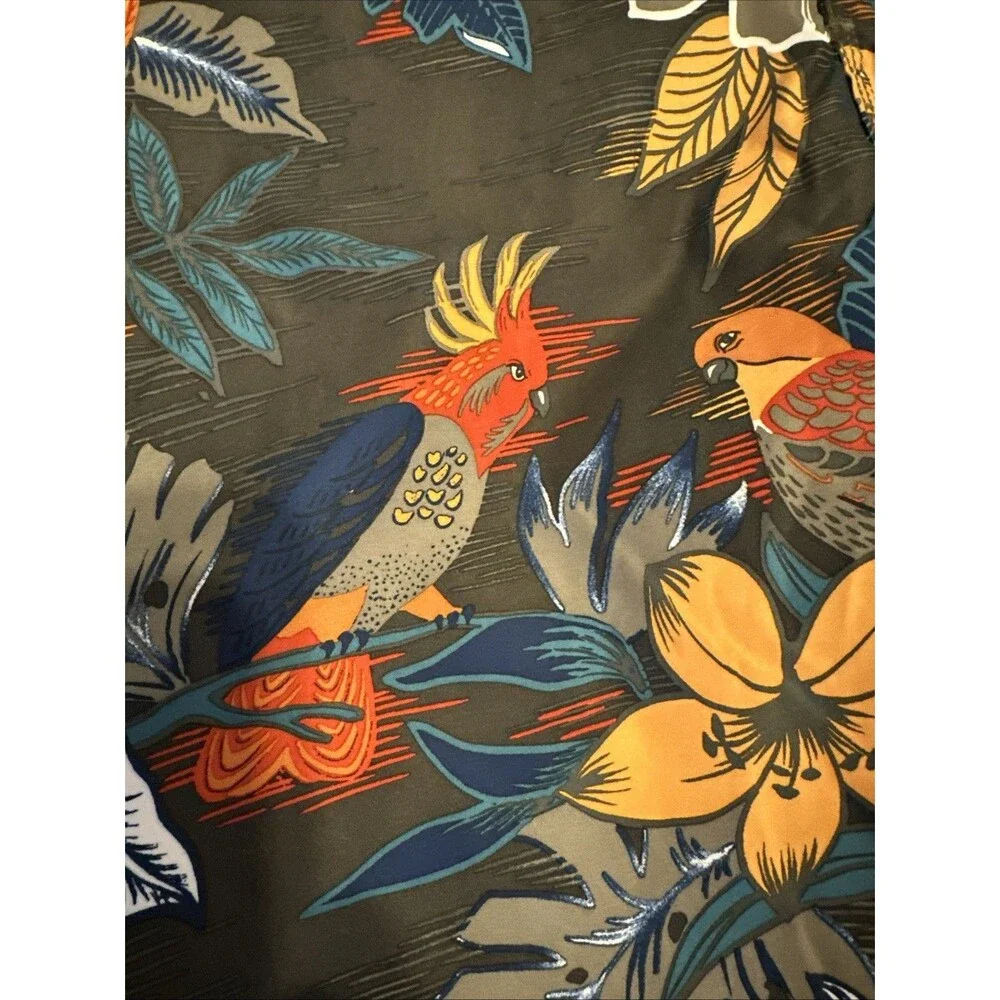 Old Navy Tropical Bird Swim Trunks Shorts Water Men's Medium